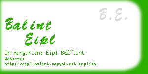 balint eipl business card